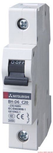 MCB MITSUBISHI BH-D6 1P 0.5A