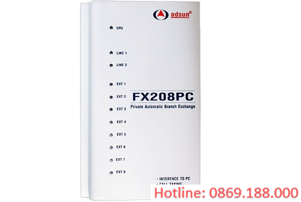 Tổng đài điện thoại ADSUN FX 208PC