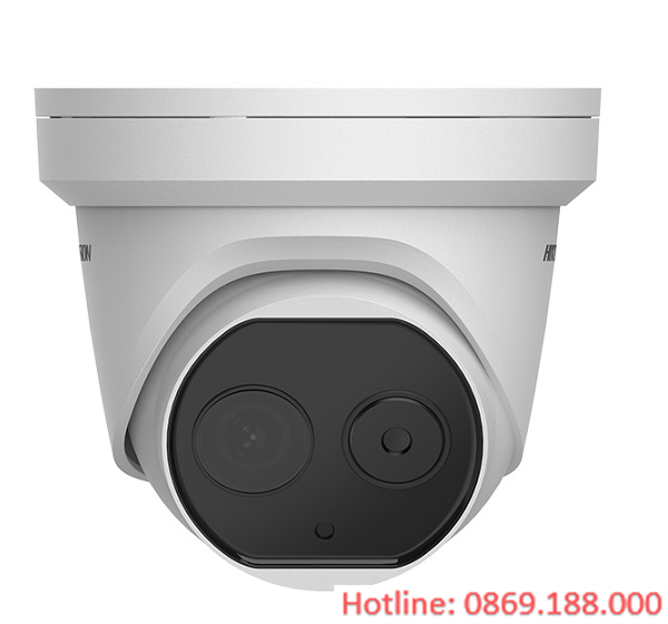 Camera IP Dome hồng ngoại đo thân nhiệt HIKVISION DS-2TD1217B-3/PA(B)