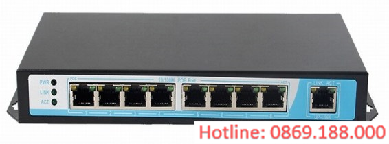 8-Port 10/100Mbps PoE Switch NETONE NO-AF-81 (130Watt)